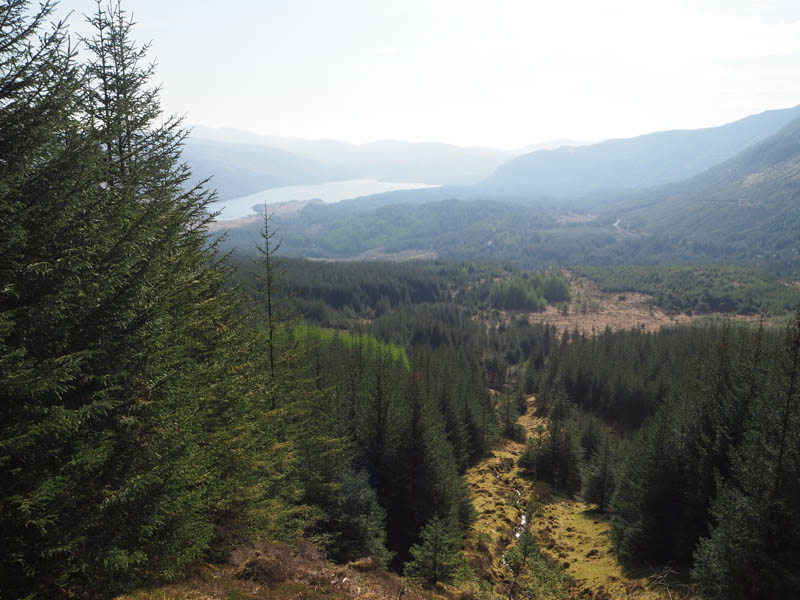 Loch Arienas and view back to start