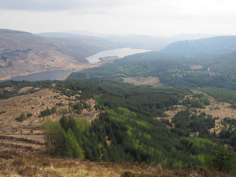 Loch Doire nam Mart and Loch Arienas