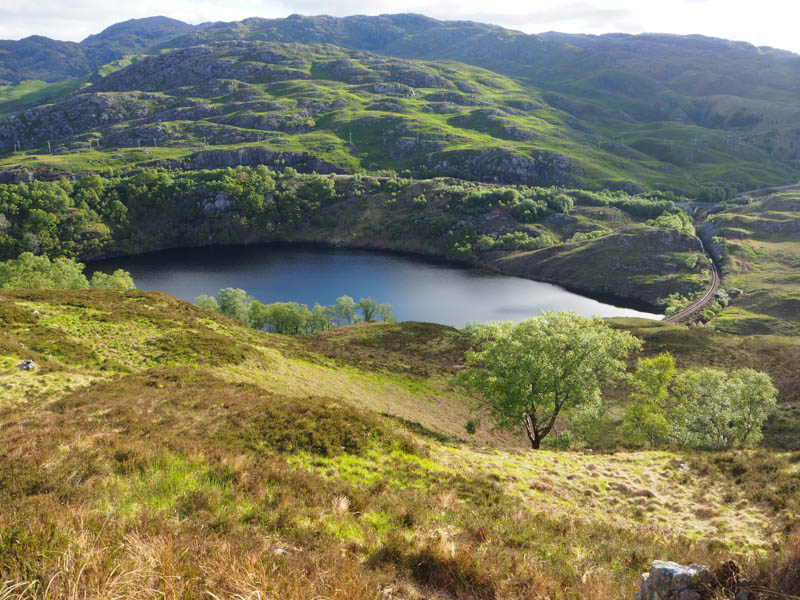 Loch Dubh and West Highland Rail Line