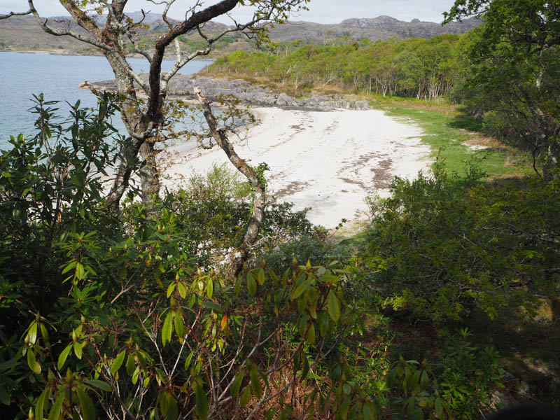Sandy cove at Roshven