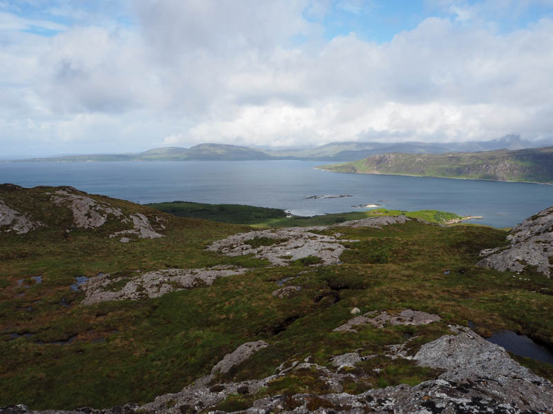 Loch Slapin, Loch Eishort and Strahaird Peninsula in distance
