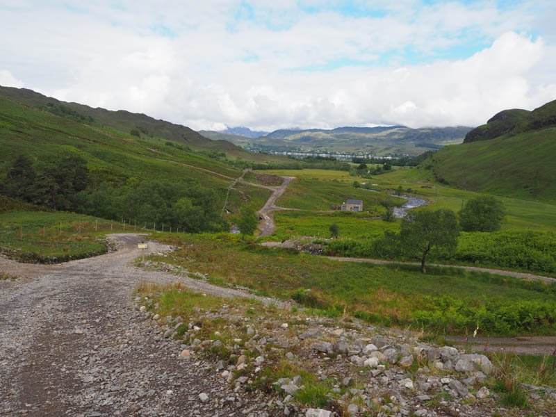 Lochcarron in distance