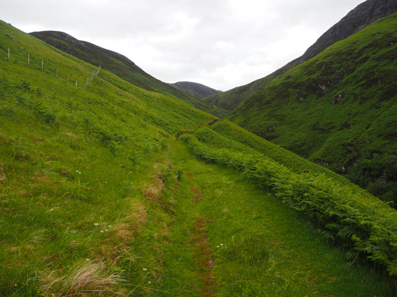 Track above the An Leth-allt gully