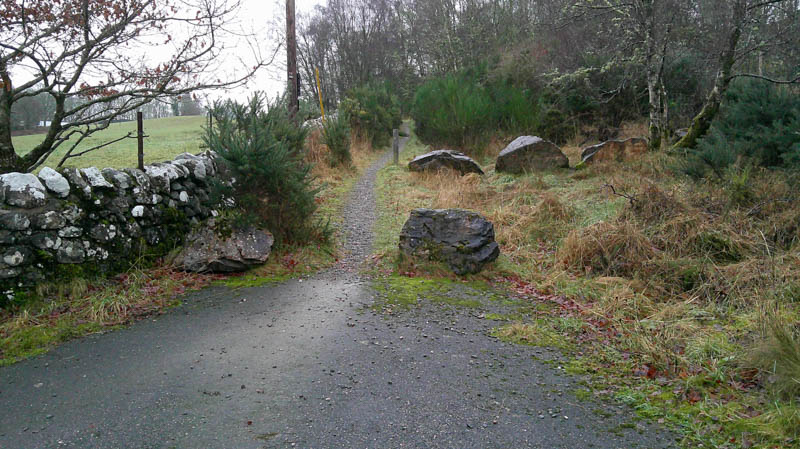 Start of route to Corrieyairack Pass