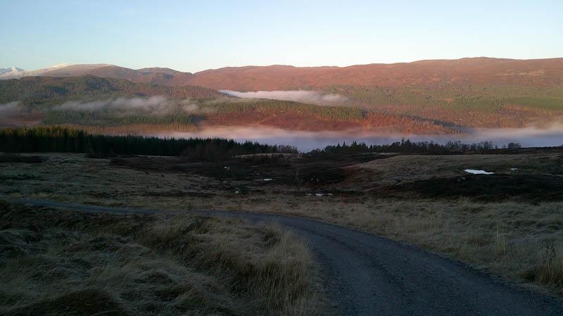 Route from Tomich. Carn Fiaclach beyond