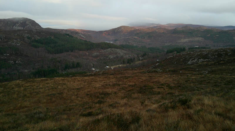 Loch Luichart Dam and Carn Faire nan Con