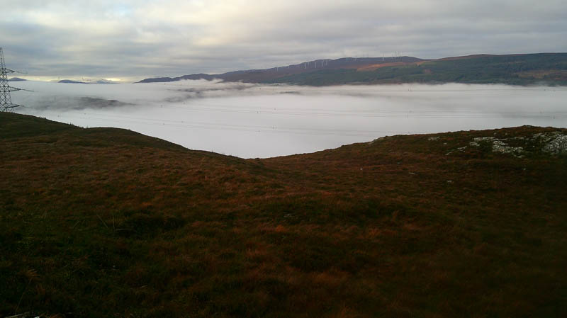 Mam a' Chroisg and Millennium Wind Farm