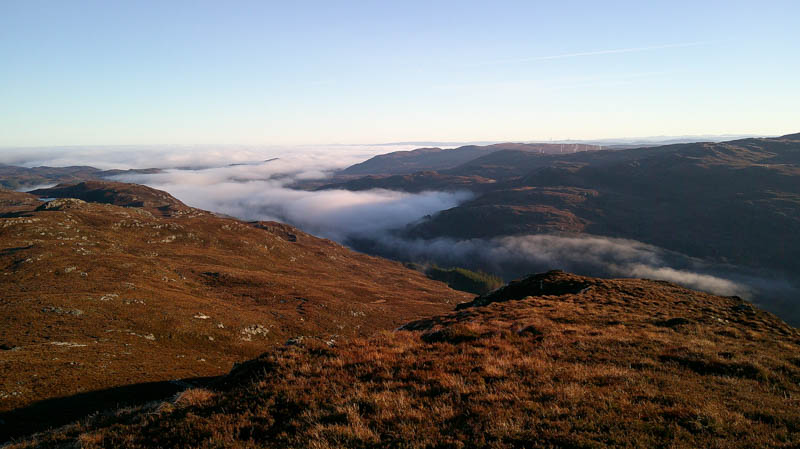 Cloud starting to break up Strathconon