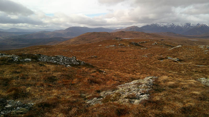 Beinn an t-Sidhein. Sgurr nan Conbhairean beyond