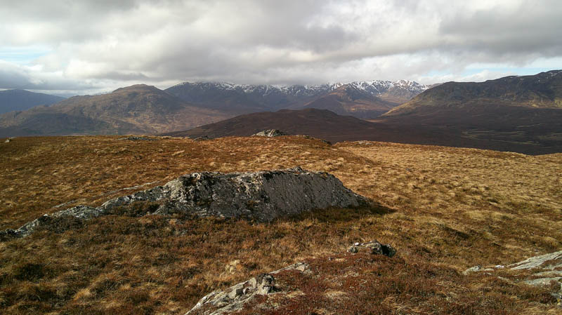 Meall Damh. Sgurr nan Conbhairean and Sail Chaorainn beyond