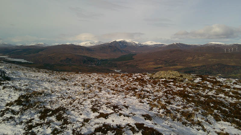 Across Strath Bran to the Fannichs