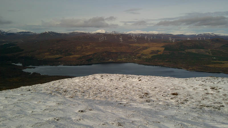 Loch Luichart, Wind Farm and Beinn Dearg Group