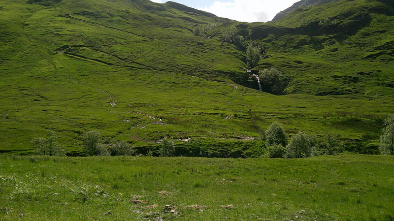 Allt Sgairt Lair and path to Loch Mullardoch