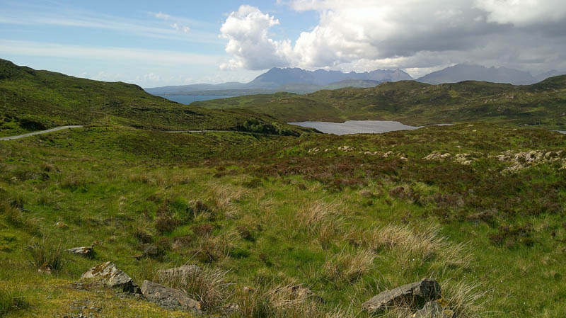 Loch Dhughaill. Cuillin beyond