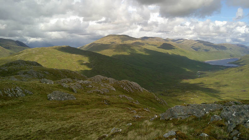 Carn Breabag, An Socach, An Riabhachan, Sgurr na Lapaich and Loch Mullardoch