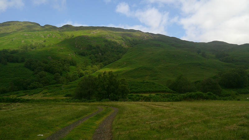 Start of climb Monadh Leathann