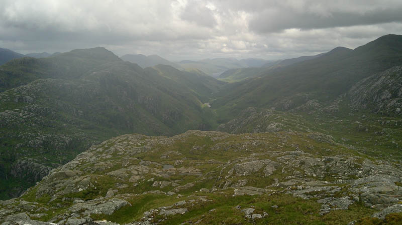 Glen Pean and view back to start and Loch Arkaig