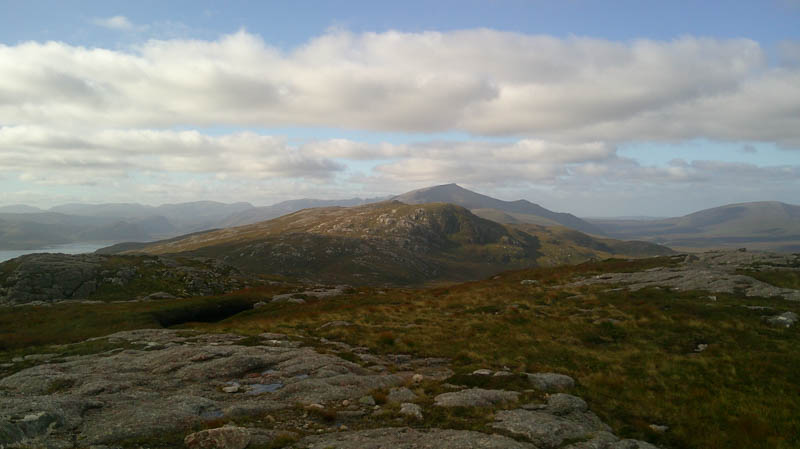 Meall Meadhonach. Beinn Spionnaidh beyond