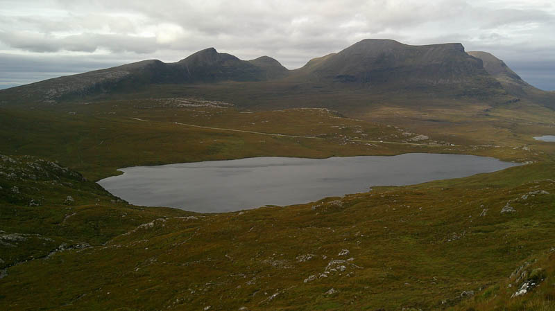 Loch na Gainmhich and Quinag