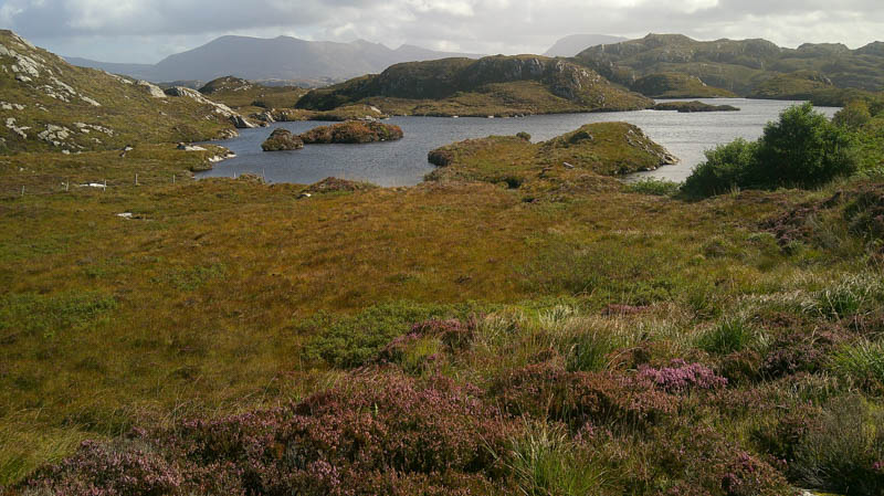 Loch Druim na Coille. Foinaven and Arkle in distance