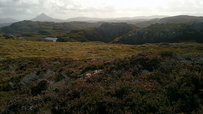 Creag na Fionndalach and An Socach South-East Top. Ben Stack beyond