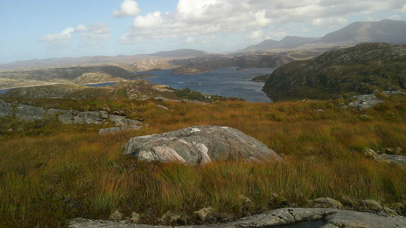 Loch Laxford. Beinn Spionnaidh and Cranstackie beyond